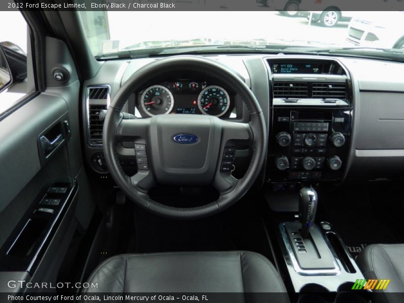 Ebony Black / Charcoal Black 2012 Ford Escape Limited
