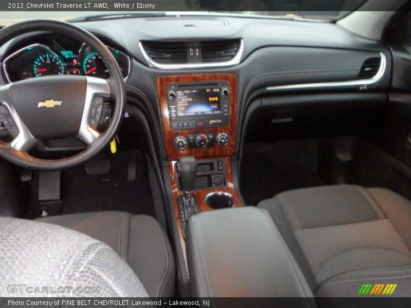 White / Ebony 2013 Chevrolet Traverse LT AWD