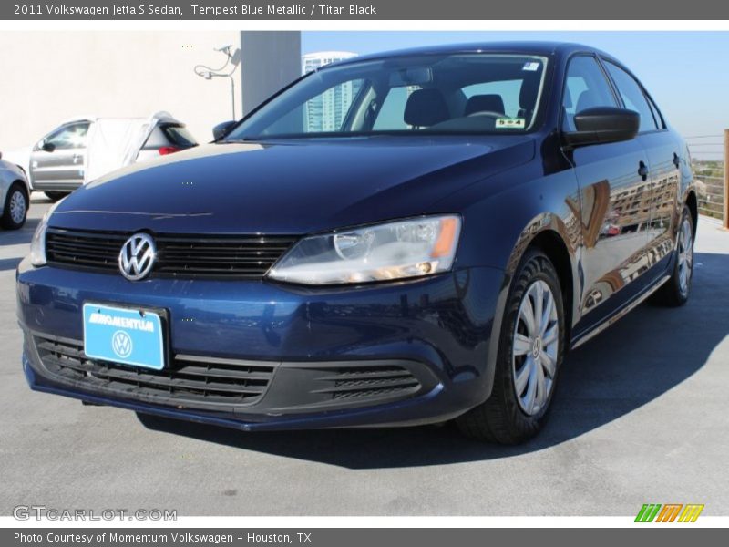 Tempest Blue Metallic / Titan Black 2011 Volkswagen Jetta S Sedan