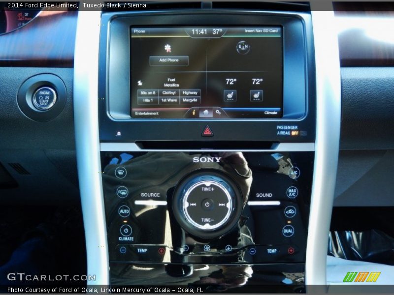 Tuxedo Black / Sienna 2014 Ford Edge Limited
