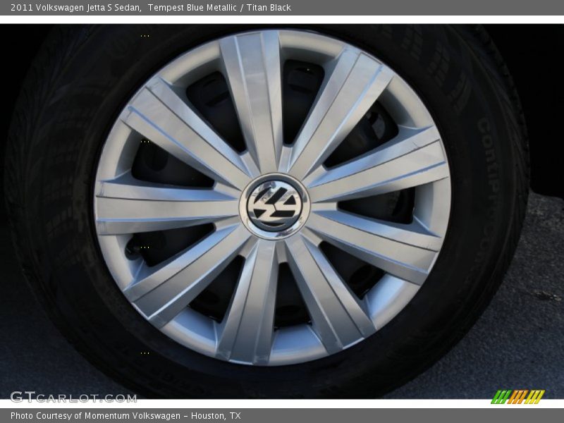Tempest Blue Metallic / Titan Black 2011 Volkswagen Jetta S Sedan