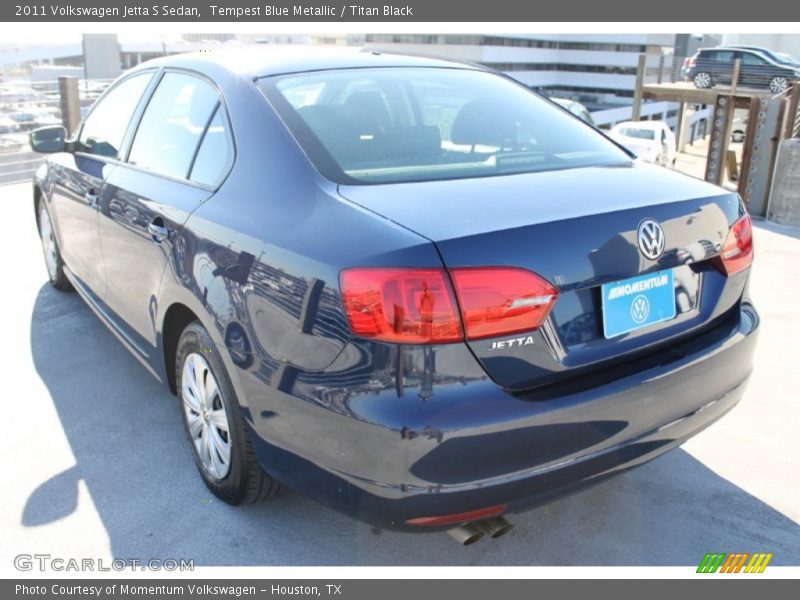 Tempest Blue Metallic / Titan Black 2011 Volkswagen Jetta S Sedan