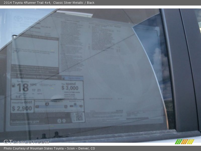 Classic Silver Metallic / Black 2014 Toyota 4Runner Trail 4x4