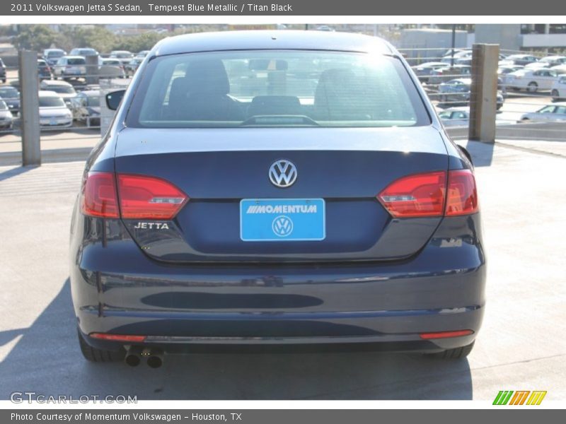 Tempest Blue Metallic / Titan Black 2011 Volkswagen Jetta S Sedan