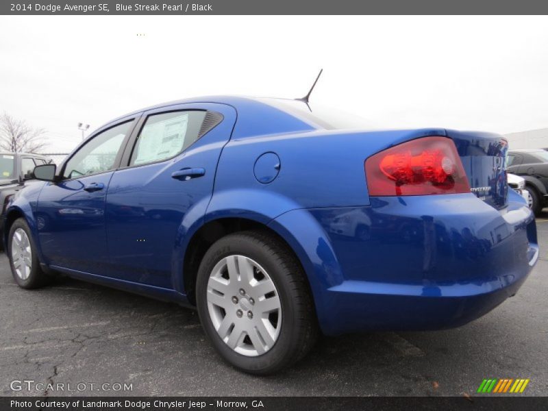 Blue Streak Pearl / Black 2014 Dodge Avenger SE