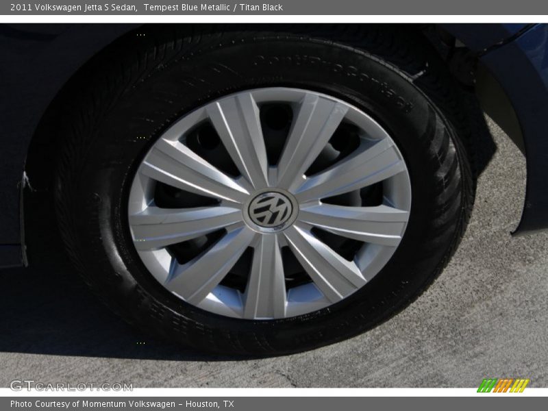 Tempest Blue Metallic / Titan Black 2011 Volkswagen Jetta S Sedan