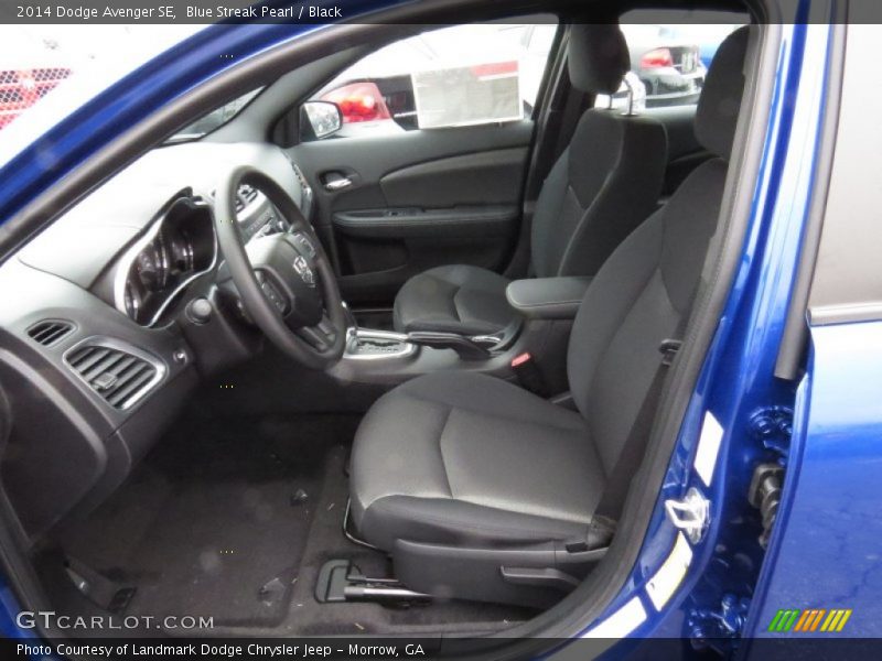 Blue Streak Pearl / Black 2014 Dodge Avenger SE