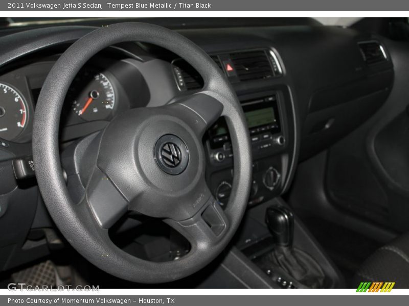 Tempest Blue Metallic / Titan Black 2011 Volkswagen Jetta S Sedan