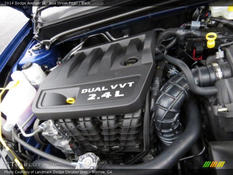 Blue Streak Pearl / Black 2014 Dodge Avenger SE