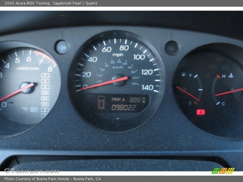 Sagebrush Pearl / Quartz 2003 Acura MDX Touring