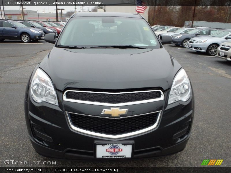 Ashen Gray Metallic / Jet Black 2012 Chevrolet Equinox LS