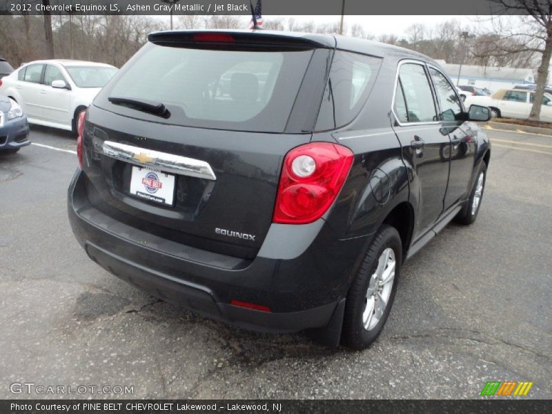 Ashen Gray Metallic / Jet Black 2012 Chevrolet Equinox LS