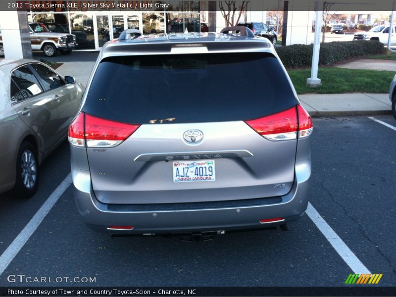Silver Sky Metallic / Light Gray 2012 Toyota Sienna XLE
