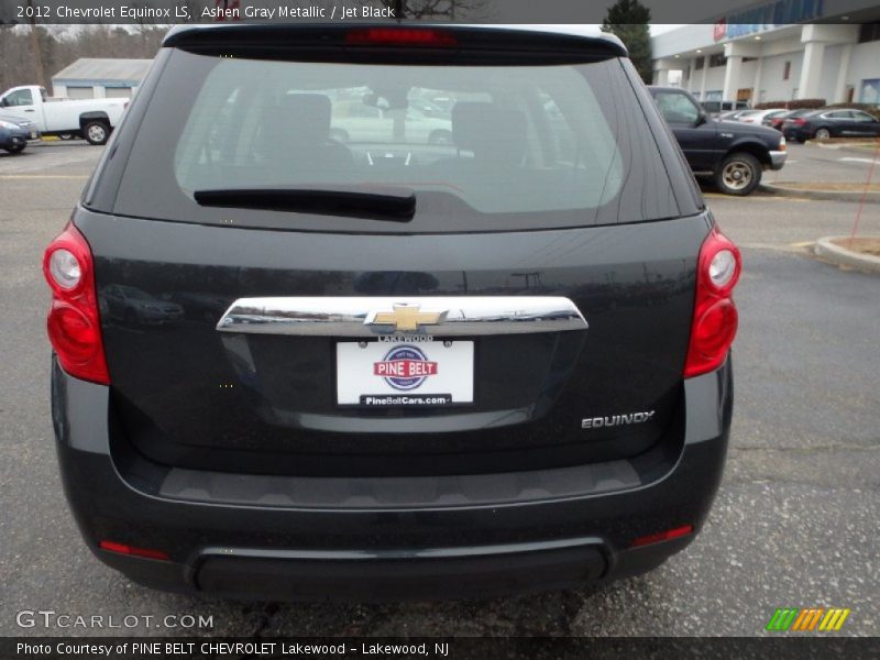 Ashen Gray Metallic / Jet Black 2012 Chevrolet Equinox LS