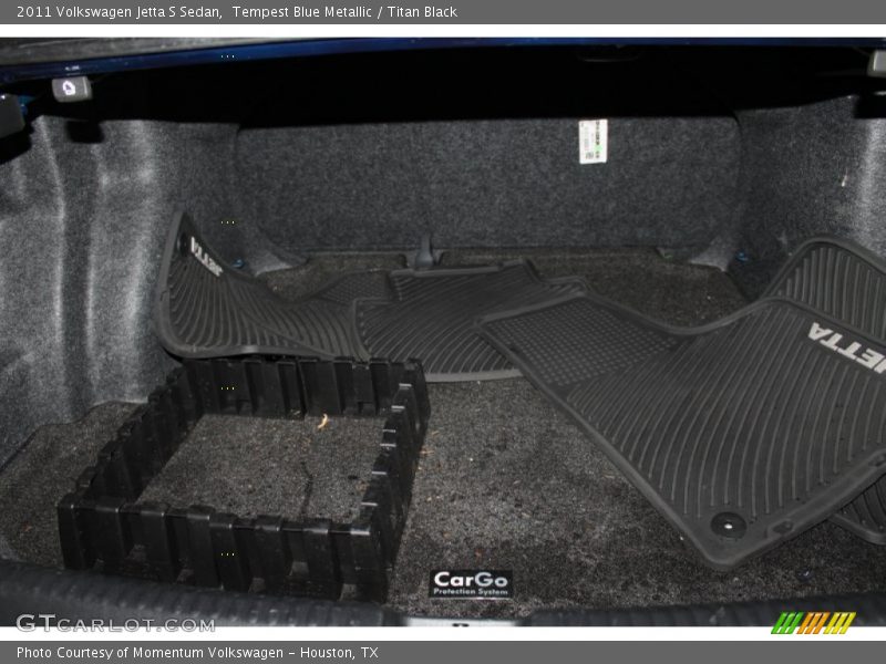 Tempest Blue Metallic / Titan Black 2011 Volkswagen Jetta S Sedan