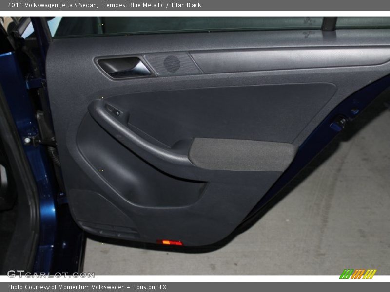 Tempest Blue Metallic / Titan Black 2011 Volkswagen Jetta S Sedan