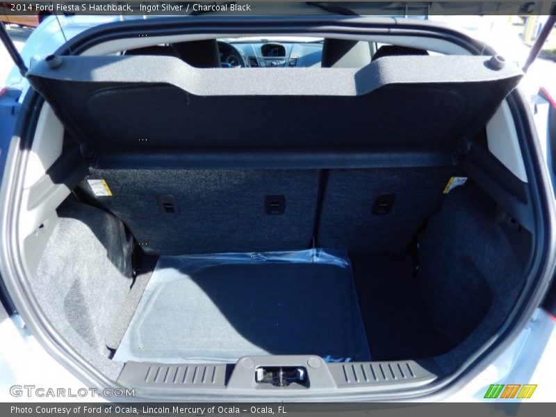 Ingot Silver / Charcoal Black 2014 Ford Fiesta S Hatchback