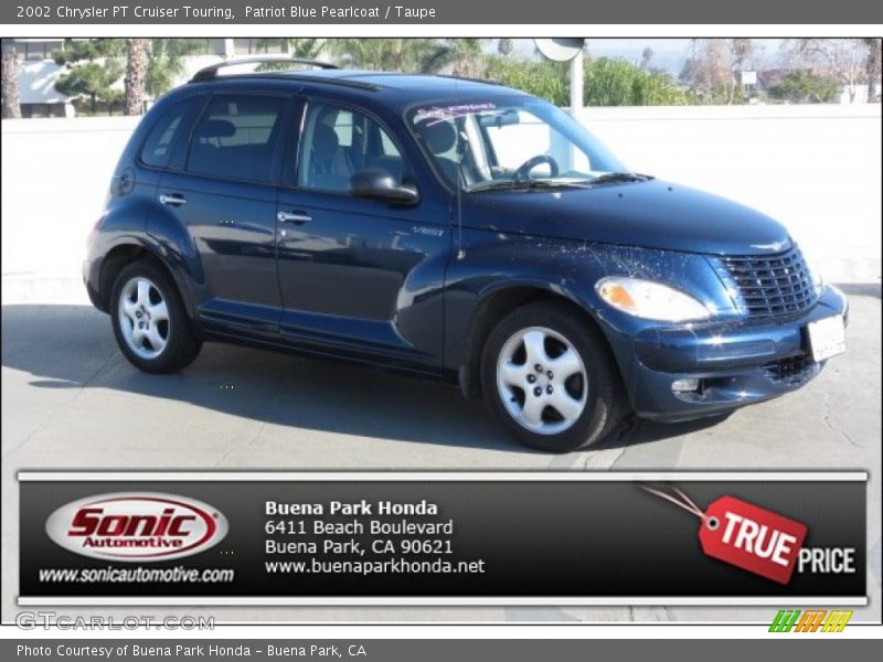 Patriot Blue Pearlcoat / Taupe 2002 Chrysler PT Cruiser Touring