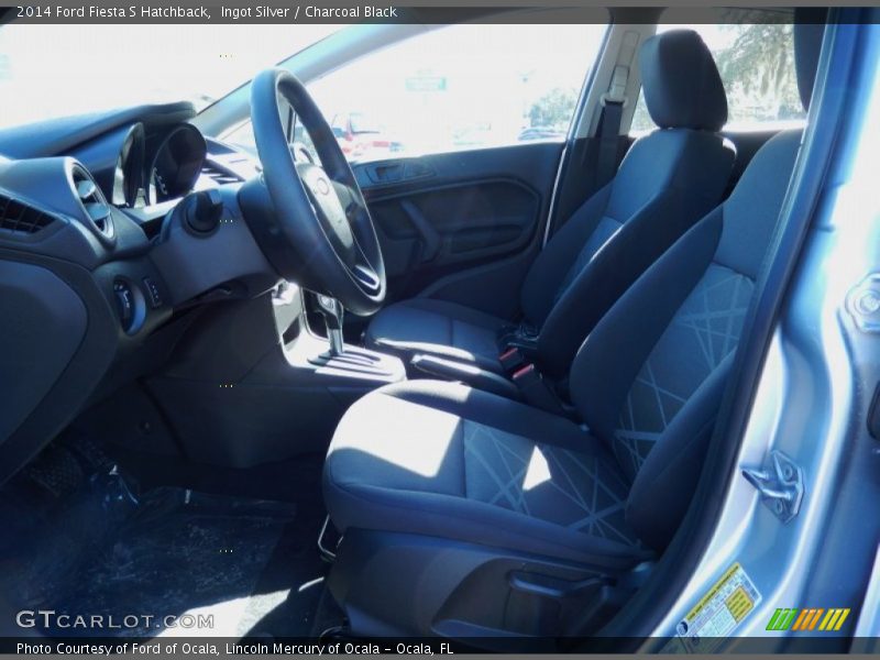Ingot Silver / Charcoal Black 2014 Ford Fiesta S Hatchback