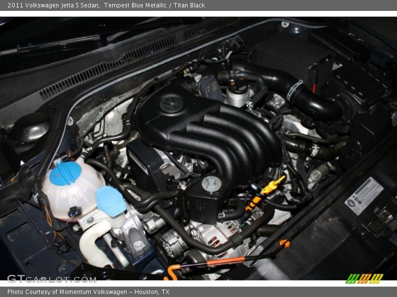 Tempest Blue Metallic / Titan Black 2011 Volkswagen Jetta S Sedan