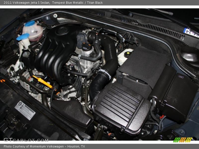 Tempest Blue Metallic / Titan Black 2011 Volkswagen Jetta S Sedan