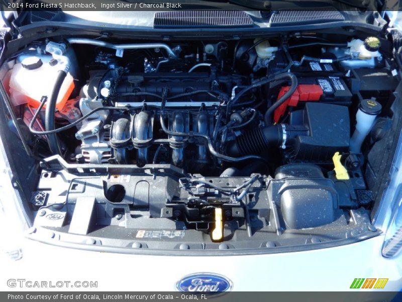 Ingot Silver / Charcoal Black 2014 Ford Fiesta S Hatchback