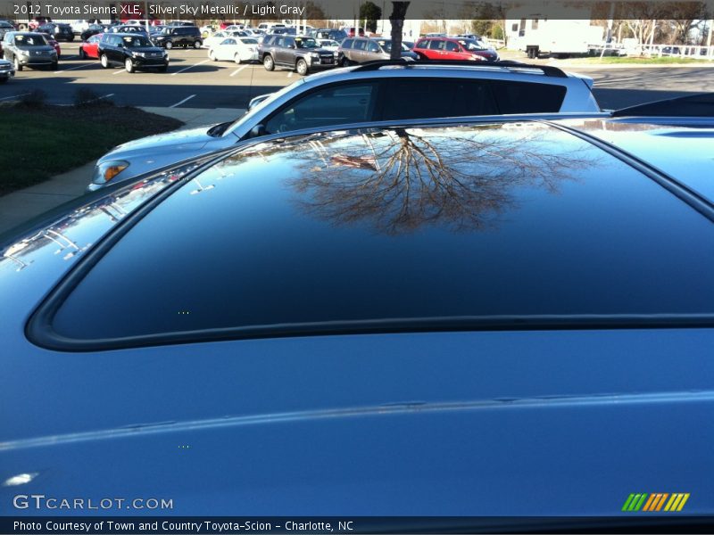 Silver Sky Metallic / Light Gray 2012 Toyota Sienna XLE