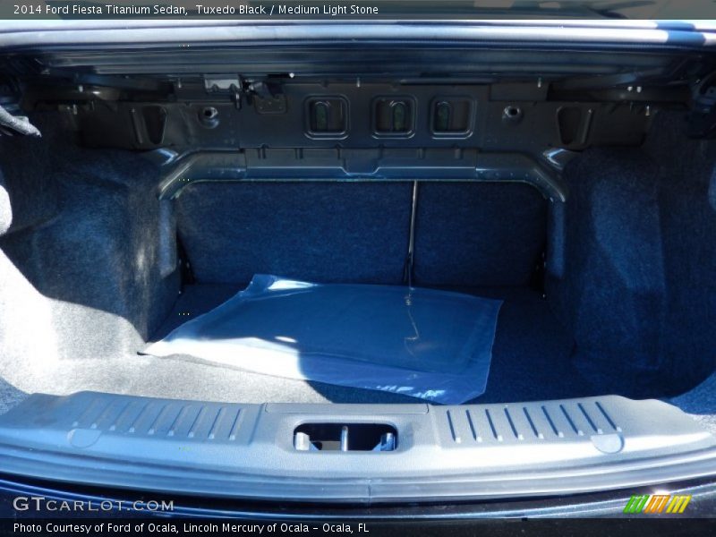 Tuxedo Black / Medium Light Stone 2014 Ford Fiesta Titanium Sedan
