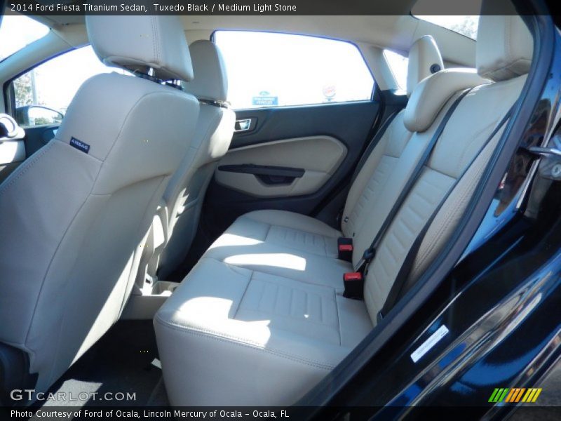 Tuxedo Black / Medium Light Stone 2014 Ford Fiesta Titanium Sedan