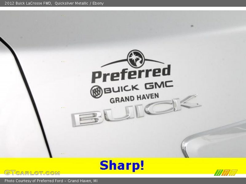 Quicksilver Metallic / Ebony 2012 Buick LaCrosse FWD