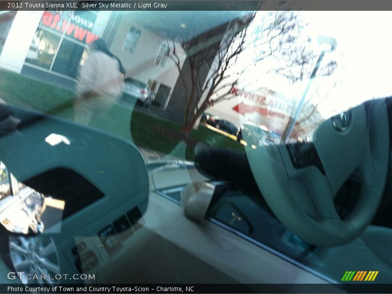 Silver Sky Metallic / Light Gray 2012 Toyota Sienna XLE