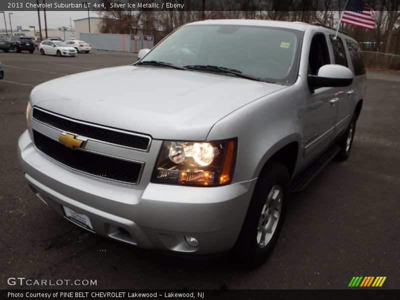 Silver Ice Metallic / Ebony 2013 Chevrolet Suburban LT 4x4