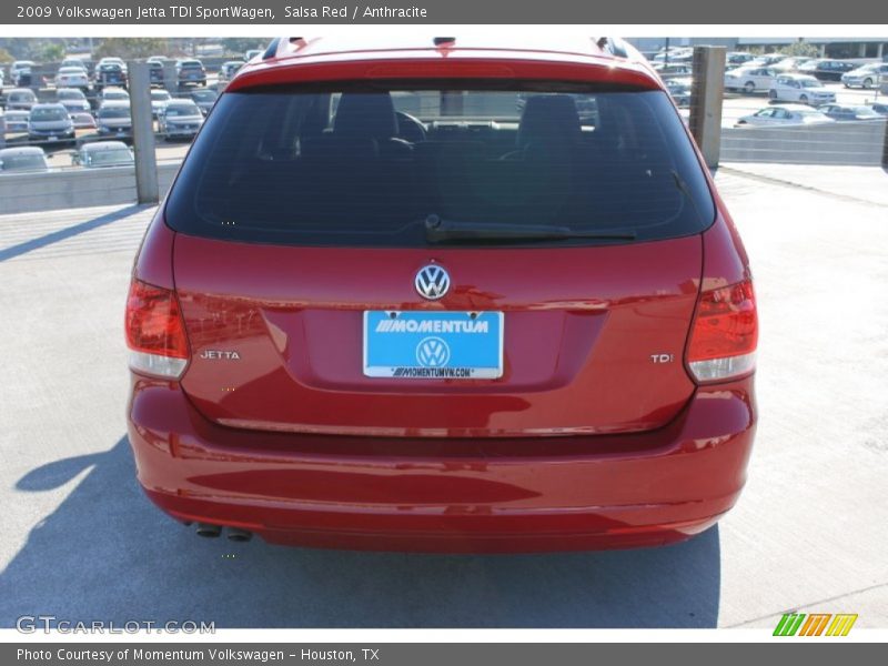 Salsa Red / Anthracite 2009 Volkswagen Jetta TDI SportWagen