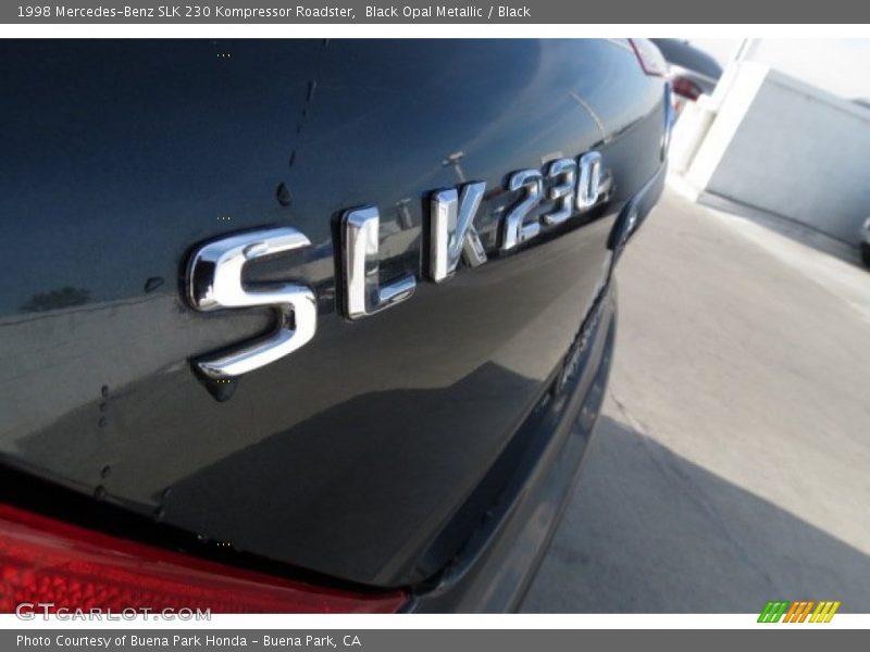 Black Opal Metallic / Black 1998 Mercedes-Benz SLK 230 Kompressor Roadster