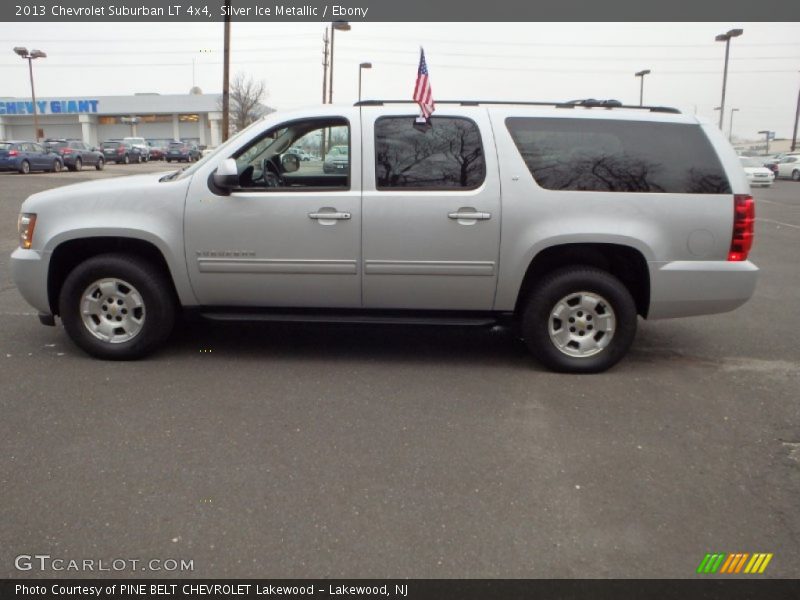 Silver Ice Metallic / Ebony 2013 Chevrolet Suburban LT 4x4