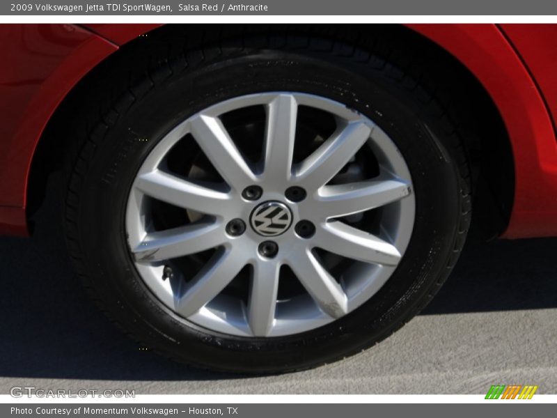 Salsa Red / Anthracite 2009 Volkswagen Jetta TDI SportWagen