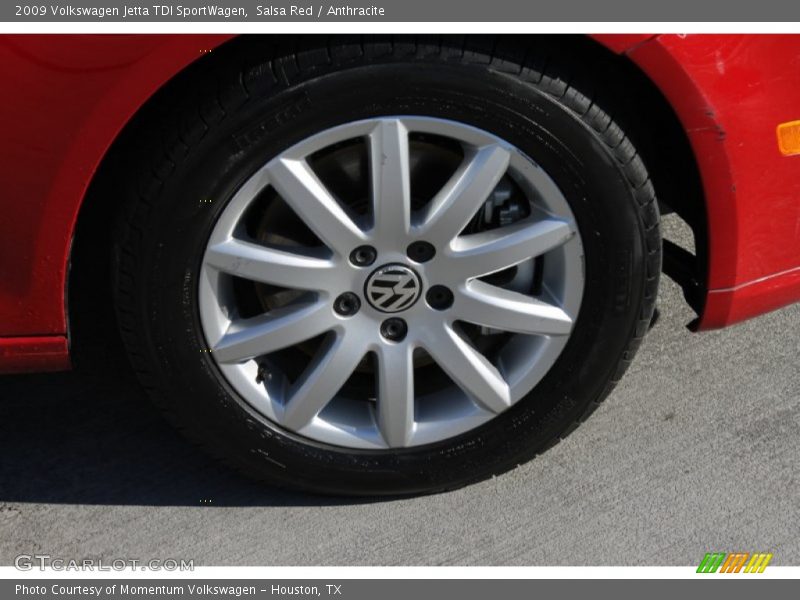 Salsa Red / Anthracite 2009 Volkswagen Jetta TDI SportWagen