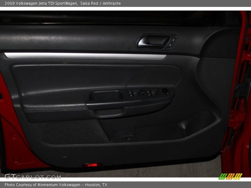 Salsa Red / Anthracite 2009 Volkswagen Jetta TDI SportWagen