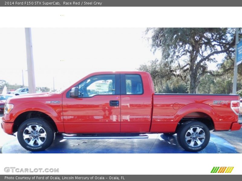 Race Red / Steel Grey 2014 Ford F150 STX SuperCab