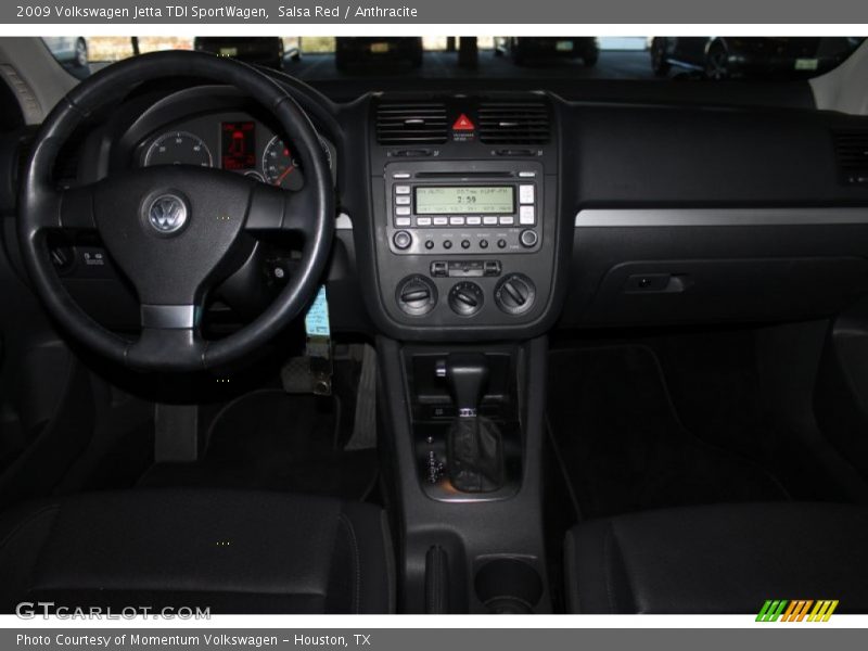 Salsa Red / Anthracite 2009 Volkswagen Jetta TDI SportWagen