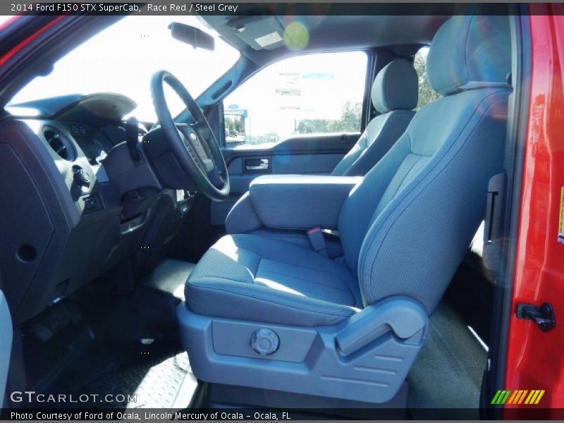 Race Red / Steel Grey 2014 Ford F150 STX SuperCab