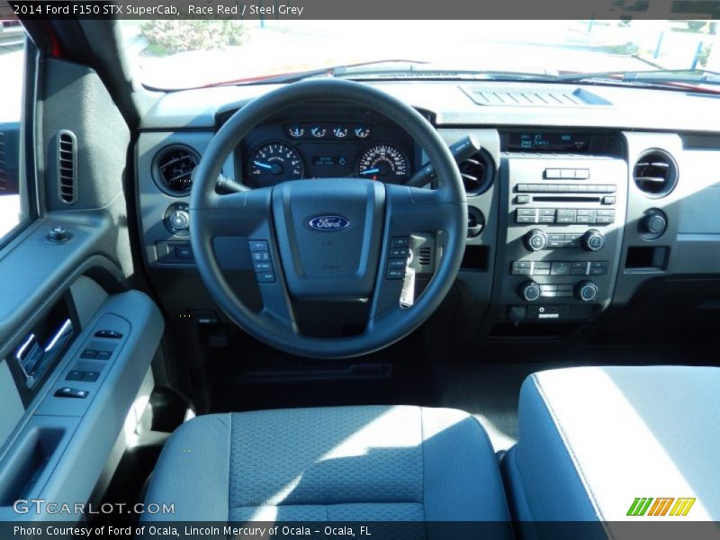Race Red / Steel Grey 2014 Ford F150 STX SuperCab