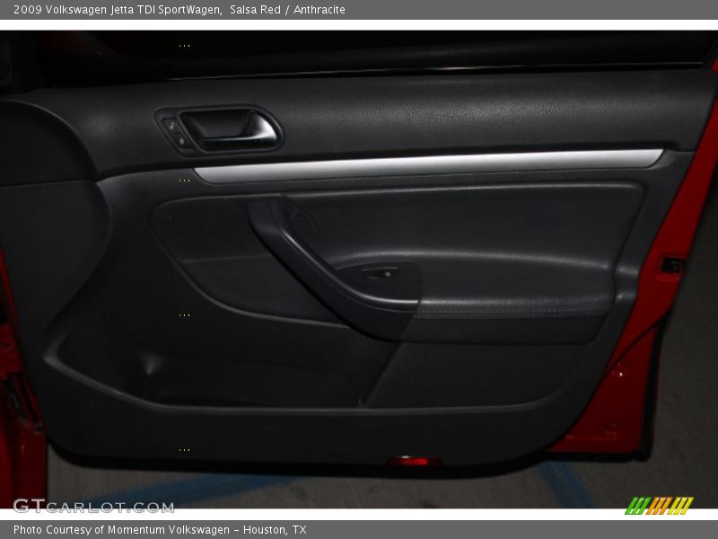 Salsa Red / Anthracite 2009 Volkswagen Jetta TDI SportWagen