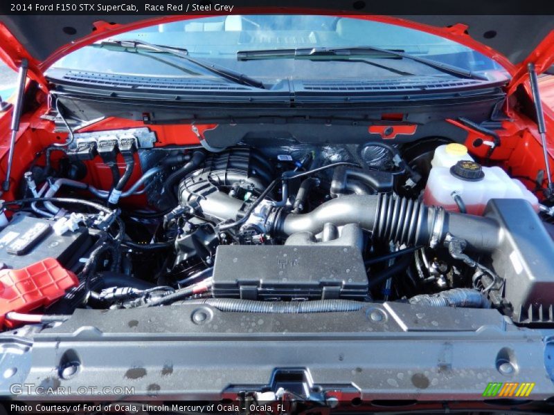 Race Red / Steel Grey 2014 Ford F150 STX SuperCab