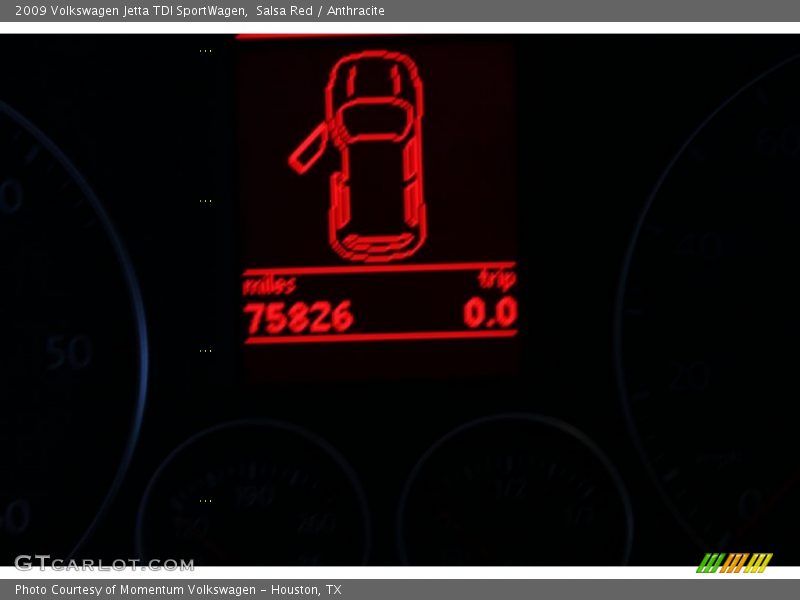 Salsa Red / Anthracite 2009 Volkswagen Jetta TDI SportWagen