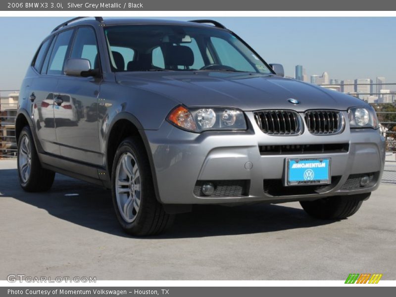 Silver Grey Metallic / Black 2006 BMW X3 3.0i