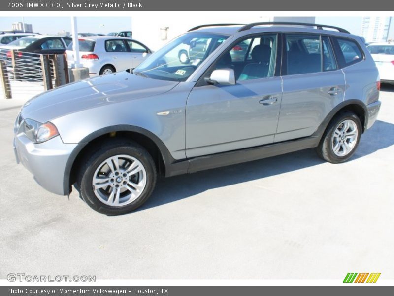 Silver Grey Metallic / Black 2006 BMW X3 3.0i