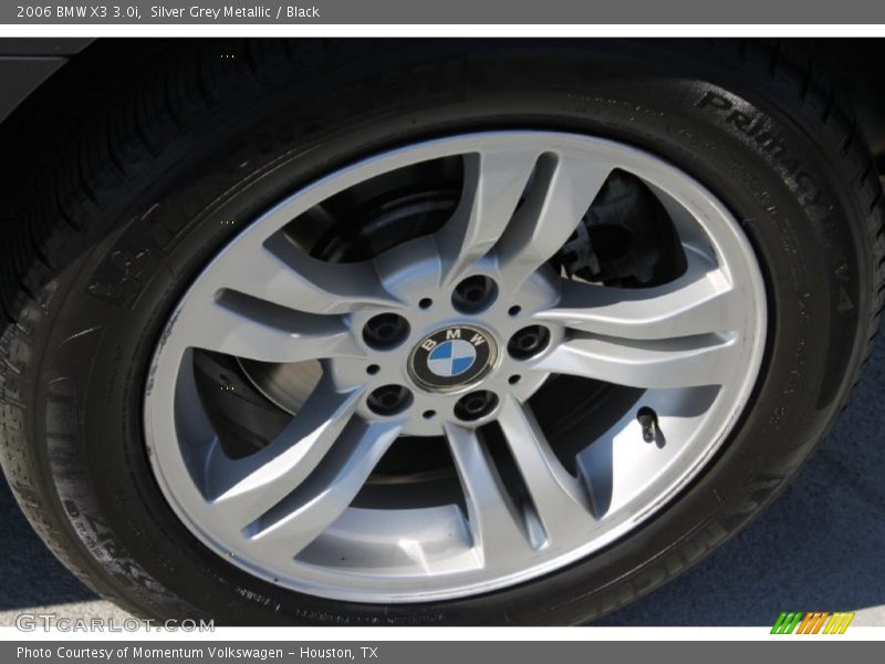 Silver Grey Metallic / Black 2006 BMW X3 3.0i