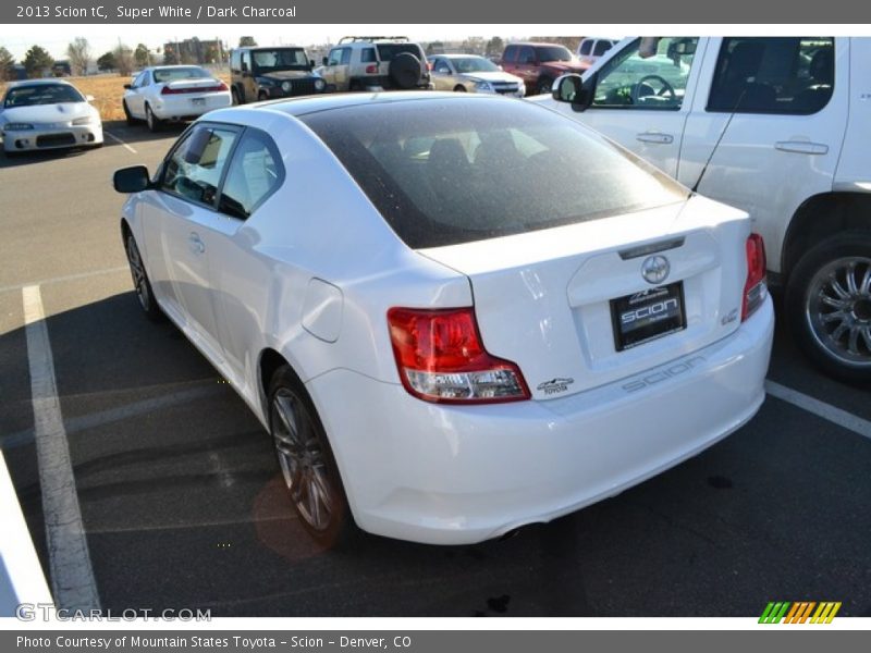 Super White / Dark Charcoal 2013 Scion tC