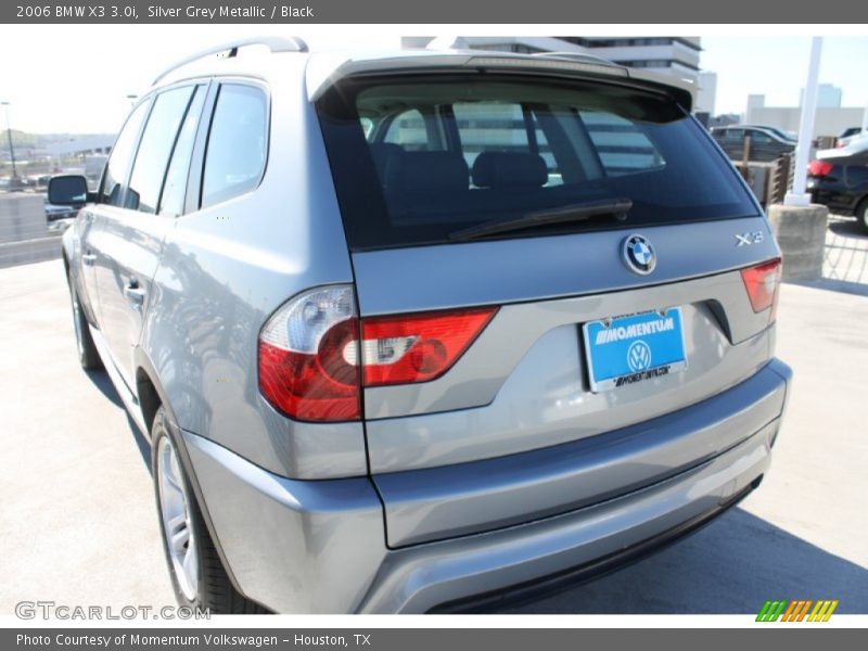 Silver Grey Metallic / Black 2006 BMW X3 3.0i